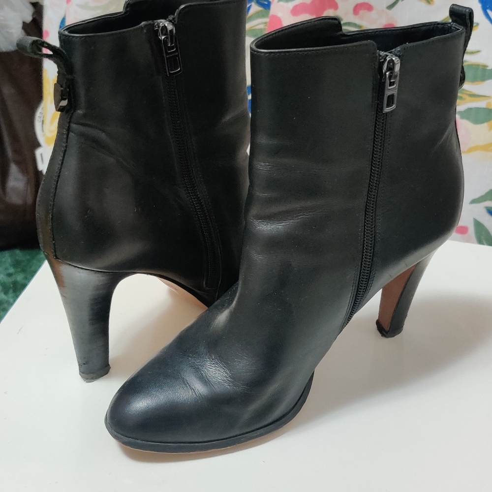 Coach Leather Heeled Boots